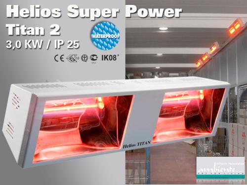 Super Power Infrarot Wärmestrahler Helios Titan SP2 3000 Watt IP25